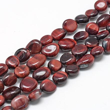 Natural Red Tiger Eye Beads Strands G-R445-8x10-30-1