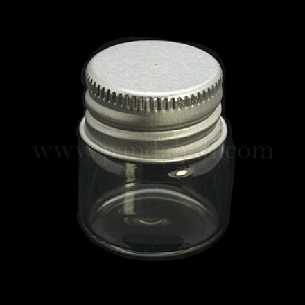 Glass Bottle Glass Jar for Bead Containers X-CON-E001-32x27mm-1