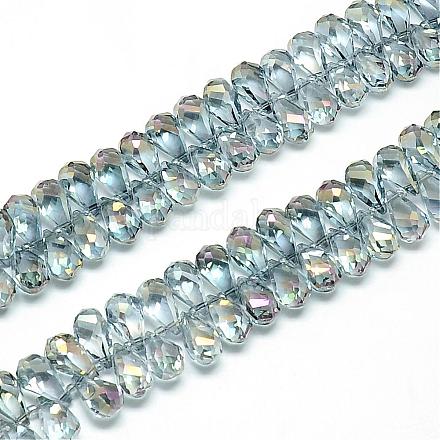 Chapelets de perles en verre électroplaqué EGLA-S138A-01-1