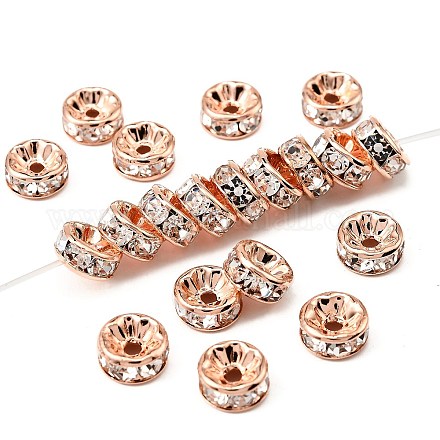 Messing Strass Zwischen perlen X-RB-A014-Z8mm-01RG-NF-1