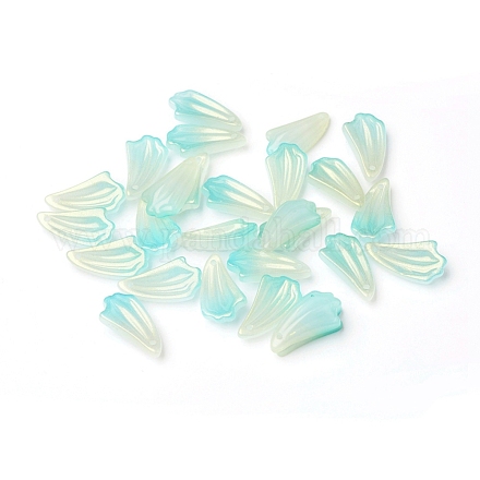 Imitation Jade Glass Pendants GLAA-L027-I01-1