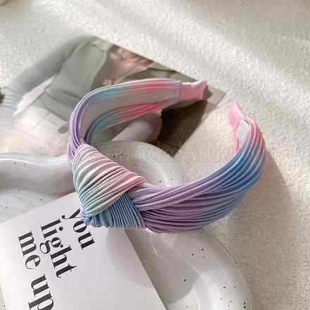 Tiedye Style Polyester Hair Bands OHAR-PW0001-174A-1