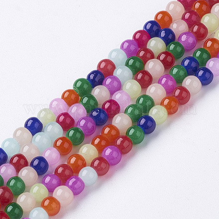 Glass Beads Strands GLAA-D085-4mm-1