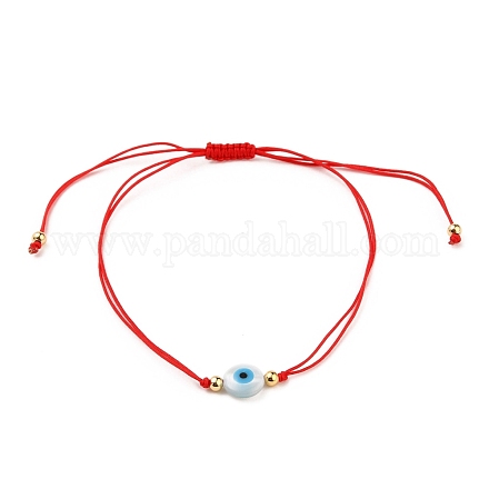 Nylon regolabile bracciali intrecciati cavo di perline BJEW-JB05543-02-1