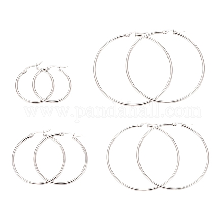 304 серьги-кольца из нержавеющей стали для женщин EJEW-X0015-02P-02-1