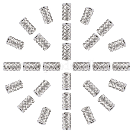 Unicraftale 60pcs 11mm columna espaciadora cuentas 304 cuentas sueltas de acero inoxidable cuentas espaciadoras de pequeño agujero cuentas de superficie lisa encontrar para diy pulsera collar fabricación de joyas STAS-UN0005-44-1