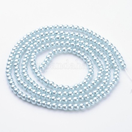 Abalorios de perla de vidrio X-HY-4D-B09-1