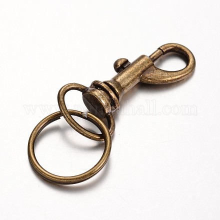 Alloy Keychain Clasp Findings KEYC-M018-01AB-NF-1