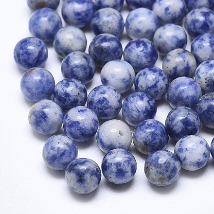 Perline in pietra naturale blu G-T122-25A-13-1