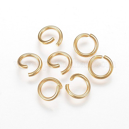 304 Stainless Steel Jump Rings X-STAS-E433-01A-G-1