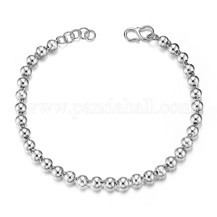 Shegrace 925 braccialetti con perline in argento sterling JB413A-1