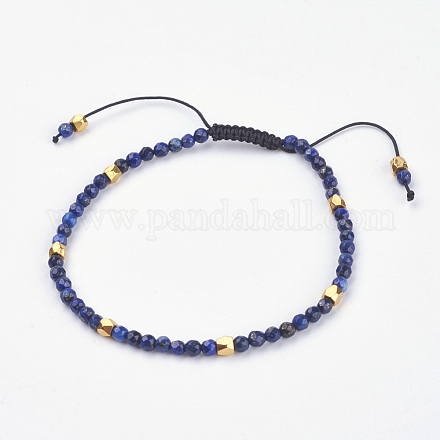 Lapis Lazuli Perlen Armbänder BJEW-JB03450-02-1