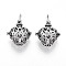 Rack Plating Brass Cage Pendants, For Chime Ball Pendant Necklaces Making, Hollow Heart, Antique Silver, 29x25x20mm, Hole: 5x6mm, inner measure: 18x18mm