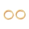Brass Linking Rings, Flat Ring, Cadmium Free & Lead Free, Rack Plating, Long-Lasting Plated, Real 24K Gold Plated, 6x0.7mm, Inner Diameter: 4.7mm