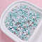 Opaque Acrylic Beads, Rondelle, Pale Turquoise, 4x3mm, Hole: 1.4mm