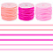 30M 3 Colors Hollow Pipe PVC Tubular Synthetic Rubber Cord, Wrapped Around White Plastic Spool, Mixed Color, 2mm, Hole: 1mm, about 10.94 Yards(10m)/color