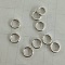 925 Sterling Silver Spring Gate Rings, Ring, Silver, 12x2mm, Inner Diameter: 8mm