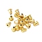 Brass Ear Nuts, Bullet Earring Backs, Golden Color, about 5mm long, 5mm wide, hole: 1mm