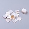 Shell Cabochons, Square, Dyed, 20x20x2mm