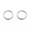 Non-Tarnish 304 Stainless Steel Split Rings, Double Loops Jump Rings, Stainless Steel Color, 4x1mm, Inner Diameter: 3mm, Single Wire: 0.5mm, about 400pcs/20g