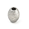 Non-Tarnish 304 Stainless Steel Textured Beads, Oval, Stainless Steel Color, 10x8mm, Hole: 2.8mm