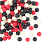 Rubberized Style Imitated Silicone Acrylic Beads, Round, Mixed Color, 11.5x11mm, Hole: 1.8mm, 150pcs