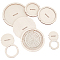 BENECREAT 12Pcs Round Macrame Cutting Molds Wood Macrame Ring Cutting Template Macrame Round Wall Hanging Tool for DIY Crafts Making