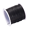 Round Copper Beading Wire for Jewelry Making, Long-Lasting Plated, Black, 22 Gauge, 0.6mm, about 59.05 Feet(18m)/roll