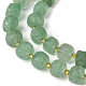 Perles vertes naturelles quartz fraise brins G-Q010-A20-01-4