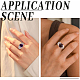 Sunnyclue 8 pieza de accesorios de anillo ajustables de latón KK-SC0003-96-5