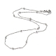 Brass Cable Chain Necklaces NJEW-I247-02P-1
