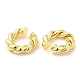 Rack Plating Brass Twist Rope Cuff Earrings for Women EJEW-D059-09G-2