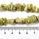 Citron naturel puce de jade brins de perles G-M205-22-7
