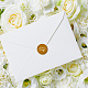 CRASPIRE Take It Easy Wax Seal Stamp Daisy Wax Stamp 30mm/1.18inch Removable Brass Head Sealing Stamp with Wooden Handle for Invitation Envelope Cards Gift Scrapbooking Decor AJEW-WH0184-0621-3