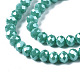 Electroplate Glass Beads Strands EGLA-A034-P8mm-A03-2