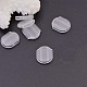 プラスチック製のイヤリングパッド  クリップイヤリングクッション  ピアス以外のイヤリングパーツ  透明  10.5x8mm X-KY-P006-01-2
