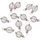 PandaHall Elite 15pcs Stainless Steel Large Spiral Cages for Crystals and Gemstones STAS-PH0008-02-2