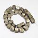 Nuggets Electroplated Natural Pyrite Beads Strands G-A142-05C-2