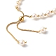 Adjustable Natural Pearl Beads Slider Bracelets BJEW-JB06531-03-5