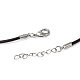 Lederband Halskette Herstellung NJEW-A280-2.0mm-02-4