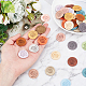 GORGECRAFT 15 Colors 60PCS Handmade PU Leather Label Embossed Clothing Tags Customized Faux Leather Hat Tags with Hole for DIY Jeans Bags Shoes Hat Accessories DIY-GF0005-68-3