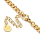 Collier pendentif étoile en perles de résine avec chaînes gourmettes NJEW-D296-11G-4