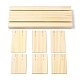 Supporti per schede display per orecchini in legno a 2 slot EDIS-R027-01A-02-2