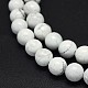 Chapelets de perles en howlite naturelle G-F604-18-8mm-3