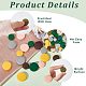 Gorgecraft 144Pcs 12 Styles Spray Painted Natural Wood Beads WOOD-GF0001-84-6