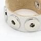 Lederband Snap Armbänder machen BJEW-F062-09-2