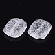 Transparent Crackle Acrylic Beads CACR-N003-34-4