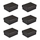 厚紙ギフト箱  長方形  ブラック  9.75x7.8x3.9cm CBOX-TA0001-04D-1