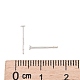 925 arete de plata de ley con forma de almohadilla plana. STER-K167-045A-S-4