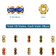 SUNNYCLUE Brass Rhinestone Spacer Beads RB-SC0001-02-4
